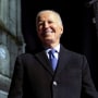 Image: President Joe Biden smiles at the crowd outside St. Muredach's Cathedral in Ballina, Ireland, on April 14, 2023.