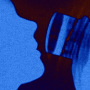 Photo Illustration: The shadow of a woman drinking a glass of water
