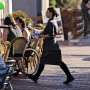 Customers dine outside at a restaurant in Washington, D.C, on Feb. 23, 2023.
