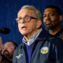 Ohio Gov. Mike DeWine speaks during a news conference in East Palestine, Ohio on Feb. 21, 2023.