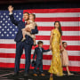 Ron DeSantis with his wife Casey and children Madison, Mason and Mamie at an election night watch party in Tampa, Fla, on Nov. 8, 2022. 