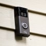 A Ring doorbell camera in Wolcott, Conn., on July 16, 2019.