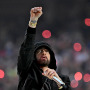 Eminem performs during halftime at the Super Bowl in 2022.