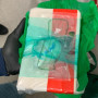 Law enforcement officers found a one-kilogram package that field-tested positive for fentanyl and two “kilo press” machines.
