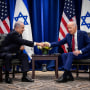 Image: President Joe Biden meets with Israeli Prime Minister Benjamin Netanyahu in New York, on Sept. 20, 2023. Biden was in New York to address the 78th United Nations General Assembly.