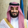 Mohammed bin Salman, Saudi Arabia's crown prince, arrives at the Elysee Palace in Paris on June 16, 2023. 