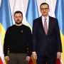 President Of Ukraine Volodymyr Zelensky Visits Poland