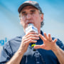 Gov. Doug Burgum speaks during a campaign rally at the Iowa State Fair