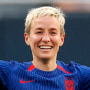 Megan Rapinoe during the women's international friendly football match between the USA and South Africa at Soldier Field in Chicago