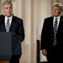 From left; Neil Gorsuch, federal appeals court judge speaks after being nominated as an associate justice of the U.S. Supreme Court by former U.S. President Donald Trump during a ceremony in Washington, D.C. on Jan. 31, 2017. 