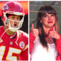 Patrick Mahomes (i), Taylor Swift y Travis Kelce, protagonistas del triunfo de los Chiefs.