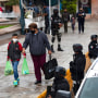 Miembros de la Guardia Nacional patrullan las calles de Fresnillo, en el estado de Zacatecas, el 13 de julio de 2021.
