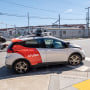 A Cruise autonomous taxi in San Francisco. 