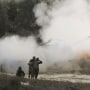 Una unidad de artillería móvil israelí dispara un proyectil dhacia la Franja de Gaza, este miércoles 25 de octubre de 2023.