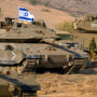 Tanques israelíes estacionados cerca de la frontera con el Líbano este miércoles 11 de octubre de 2023.