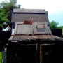 Un "narco tanque" decomisado por la Guardia Nacional en Michoacán, en septiembre de 2020.