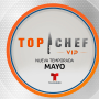 Logotipo de Top Chef VIP 2023 para su nueva temporada y estreno esperado para el mes de Mayo por Telemundo