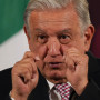 El presidente mexicano, Andrés Manuel López Obrador, en su conferencia diaria matutina en el Palacio Nacional en Ciudad de México, el viernes 1 de marzo de 2024. 