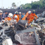 Two Malaysian military helicopters collided and crashed during a training session on April 23, killing all 10 crew onboard, the country's rescue agency said. 