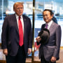 Former Japanese Prime Minister Taro Aso, a senior figure in the country’s ruling party, met with Donald Trump on Tuesday, becoming the latest U.S. ally seeking to establish ties with the Republican presidential candidate.