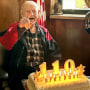 Vincent Dransfield celebra su 110 cumpleaños el 28 de marzo de 2024, en la Compañía de Bomberos Voluntarios de Singac #3 en Little Falls, Nueva Jersey, donde una vez fue jefe.