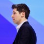 Sam Altman during a panel session of the World Economic Forum 