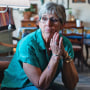 Barbara Quarrel, a former nurse who worked for Memorial Medical Center for 30 years, at her home in Las Cruces, N.M.