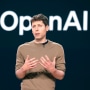 Sam Altman speaks during the Microsoft Build conference at Microsoft headquarters in Redmond, Wash.