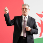 Labour party leader Keir Starmer speaks at campaign event in Abergavenny, while on the General Election campaign trail, in Abergavenny, Wales, on May 30, 2024.