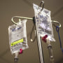 Chemotherapy Drugs on Hospital IV Pole