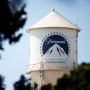 Water tower with Paramount logo