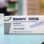 A box of Ozempic on a pharmacy counter