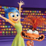 Joy, voiced by Amy Poehler, left, and Anxiety, voiced by Maya Hawke, in a scene from "Inside Out 2." 