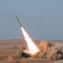 An Iranian short-range Fateh missile is launched in Iran's Kavir Desert in 2012 in a photo obtained from Iran's ISNA news agency.