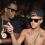 Diddy Hosts Deleon Tequila Launch Party At Vanquish justin bieber