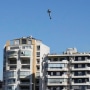 Building demolished in Beirut after Israeli strike