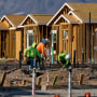 Construction workers at residential zone.