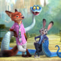 From left, Nick Wilde, Judy Hopps, and Gary De'Snake.