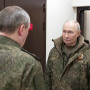 Russia's President Vladimir Putin visits a command post for the joint force grouping on Dec. 27, 2025.