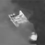 Smoke rises from a boat after a U.S. strike in the Eastern Pacific 