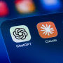 AI assistant apps on a smartphone.