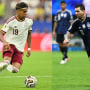 Lamine Yamal durante la semifinal entre España vs. Francia y Lionel Messi en la semifinal entre Argentina vs. Inglaterra. Copa Mundial de la FIFA 2026 - Julio 15 & Julio 16 del 2026 | Reuters/Nathan Ray Seebeck; Reuters/Jerome Miron