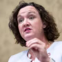Representative Katie Porter (D-CA) speaks during a press conference on the national school meals program with advocates and other Congress members, at the U.S. Capitol, in Washington, D.C., on Thursday, September 15, 2022. (Graeme Sloan/Sipa USA)(Sipa via AP Images)