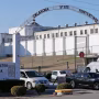 Image: the front gate of the Oklahoma State Penitentiary 