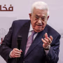 Palestinian President Mahmoud Abbas speaks.