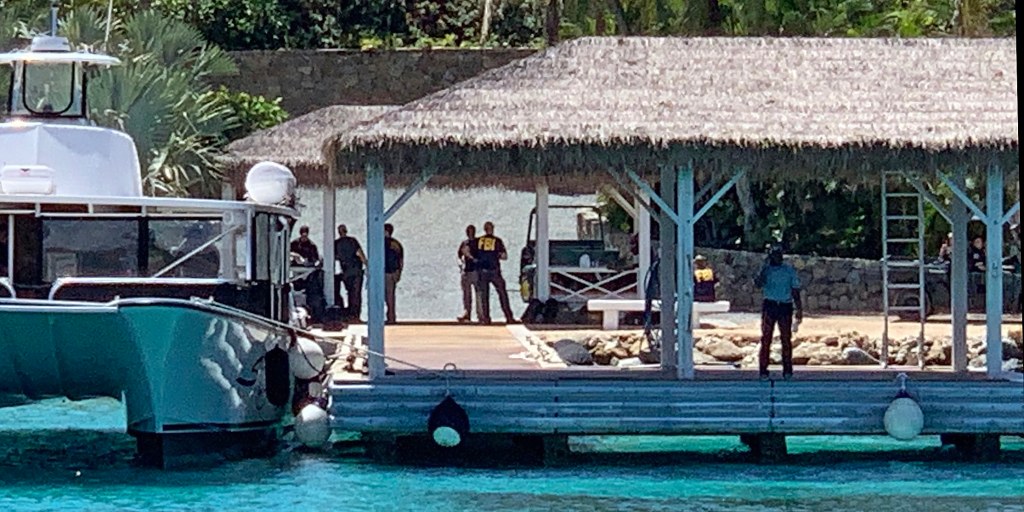 FBI agents swarm Jeffrey Epstein's private Caribbean island