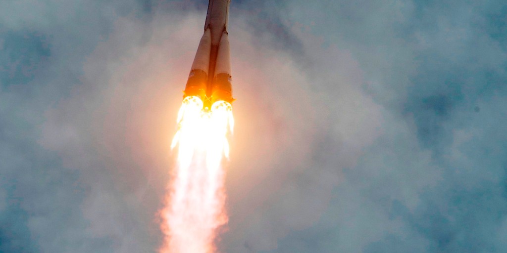 Space station crew launches into orbit on Russian craft