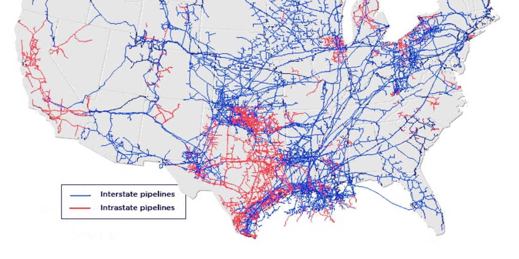 Map Of Natural Gas Pipelines In The Us Steel Gas Mains Draw Regulators' Scrutiny