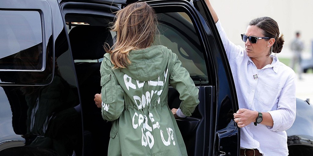 Parka melania trump clearance