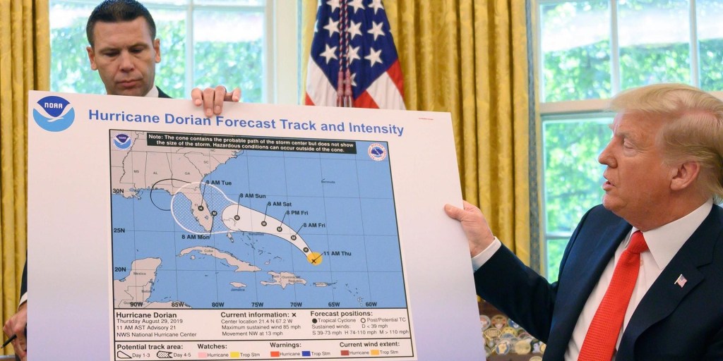 NOAA backs President Trump's claim Dorian would hit Alabama